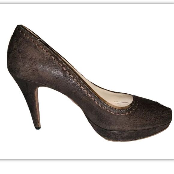 Prada brown suede pumps size 36 - Picture 2 of 5